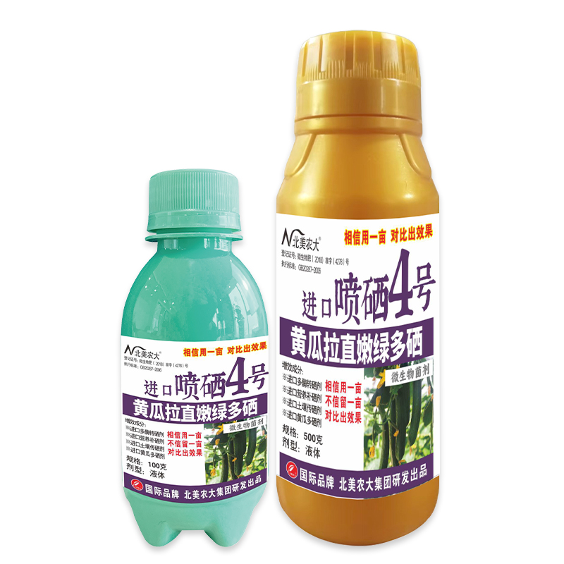 北美黃瓜拉直嫩綠多硒進口噴硒4號100+500g